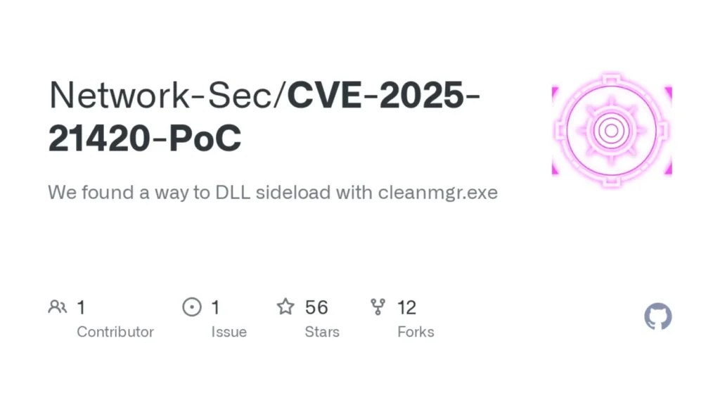 CVE-2025-21420 PoC: Windows Disk Cleanup Privilege Escalation