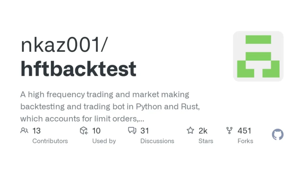 HftBacktest for High-Frequency Trading Backtesting