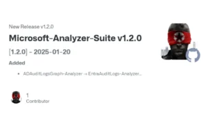 Microsoft-Analyzer-Suite v1.2.0 : Enhanced Data Analysis Tools For Microsoft 365 And Entra ID