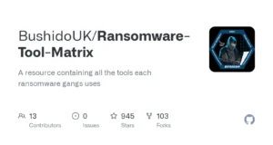 Ransomware Tool Matrix : The Arsenal Of Cyber Defense