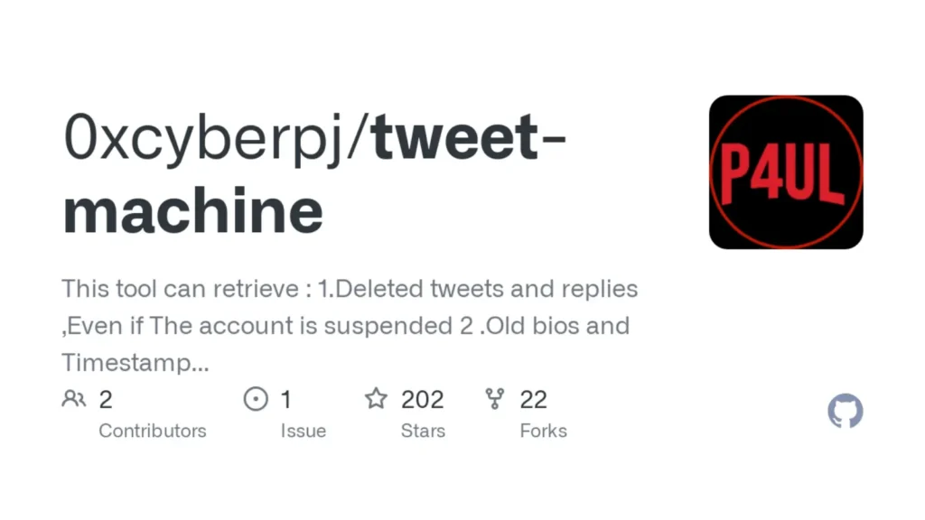 TWEET-MACHINE: A Twitter OSINT Tool to Recover Deleted Tweets