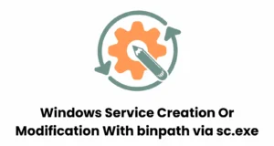 Windows Service Creation Or Modification With binpath via sc.exe