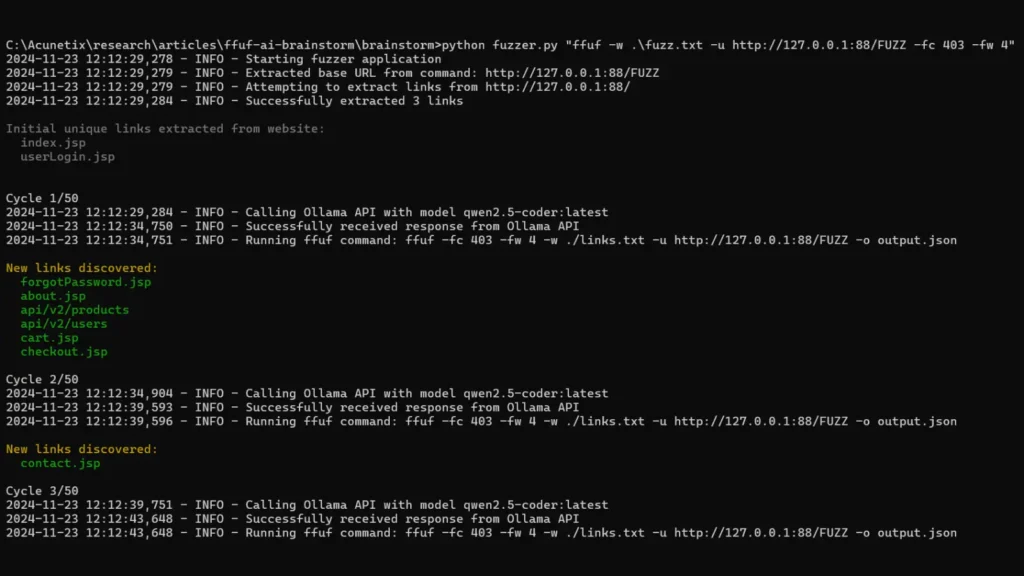 Brainstorm : Revolutionizing Web Fuzzing With Local LLMs