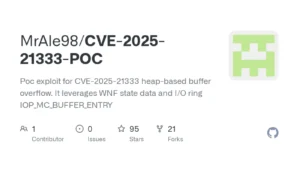 CVE-2025-21333-POC : An In-Depth Exploration Of Windows Kernel Exploitation Techniques