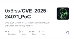 CVE-2025-24071_PoC : A Tool For Demonstrating NTLM Hash Leak Vulnerability
