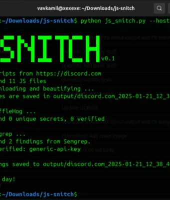 JS Snitch : Hidden Secrets In JavaScript Files